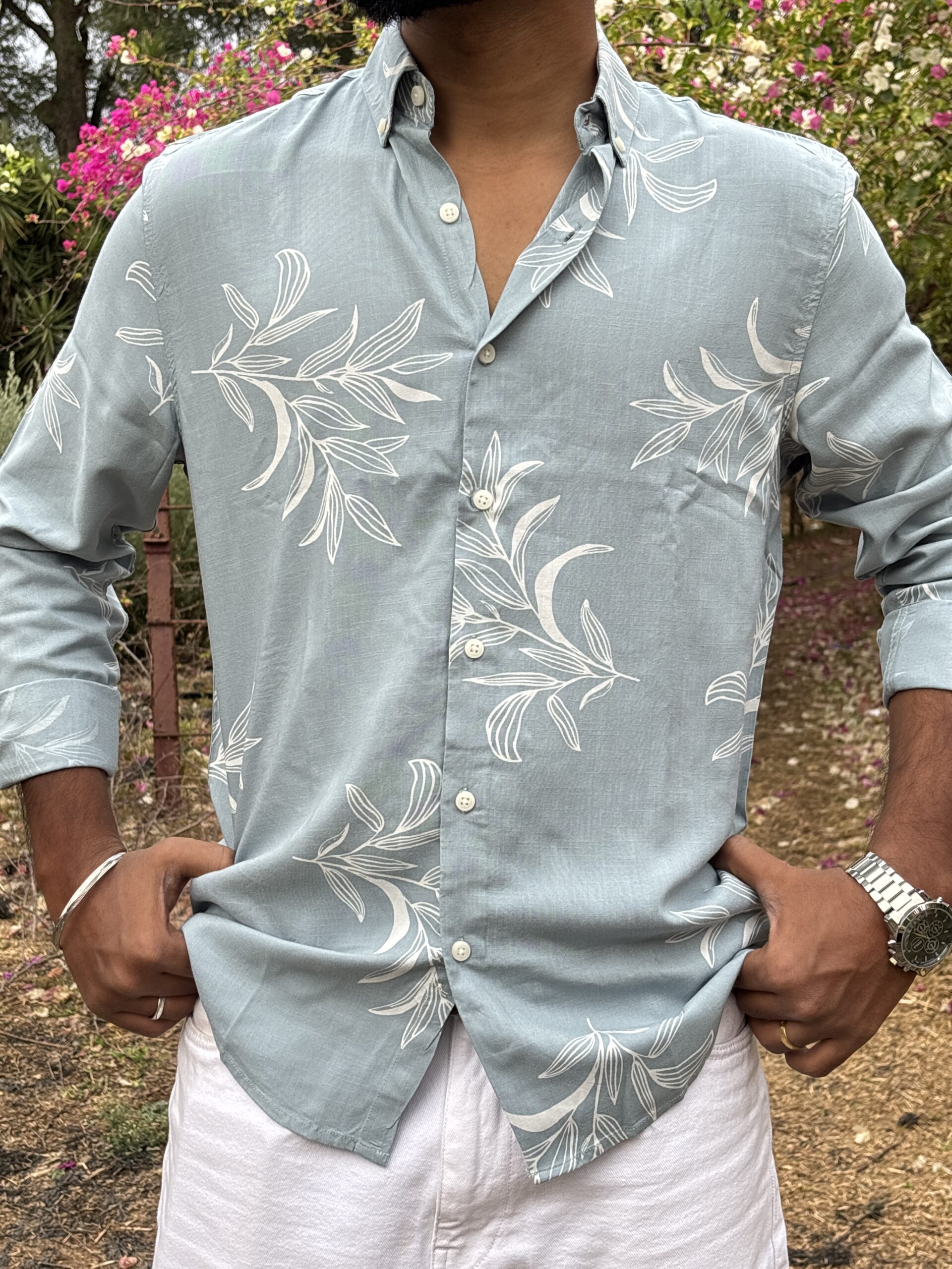 Printed Shirt - Blue